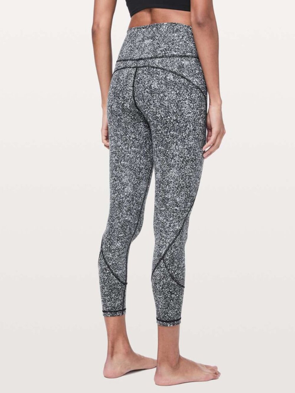 Lululemon In Movement Tight 25" Everlux Diffuse Starlight Black